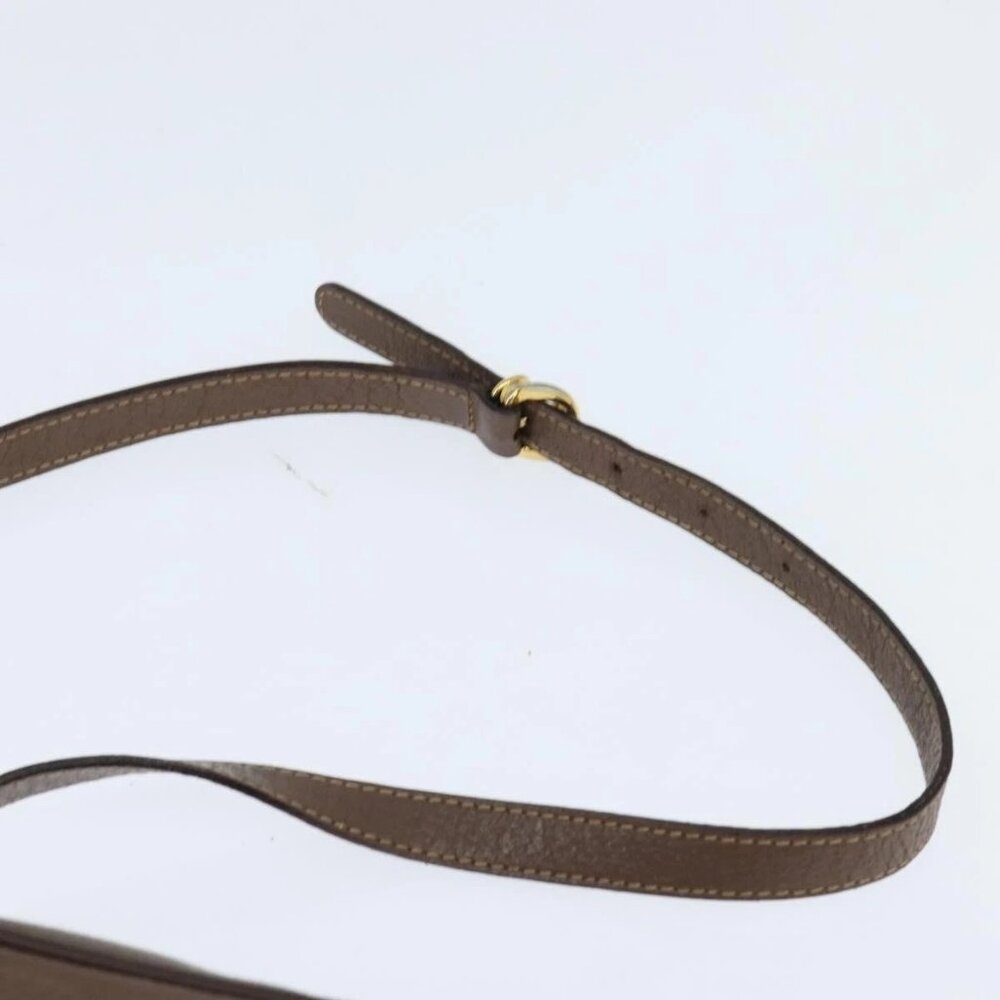 GUCCI GG Supreme Web Sherry Line Shoulder Bag PVC Beige 001 44 6472 Auth 150085 - Picture 8 of 15